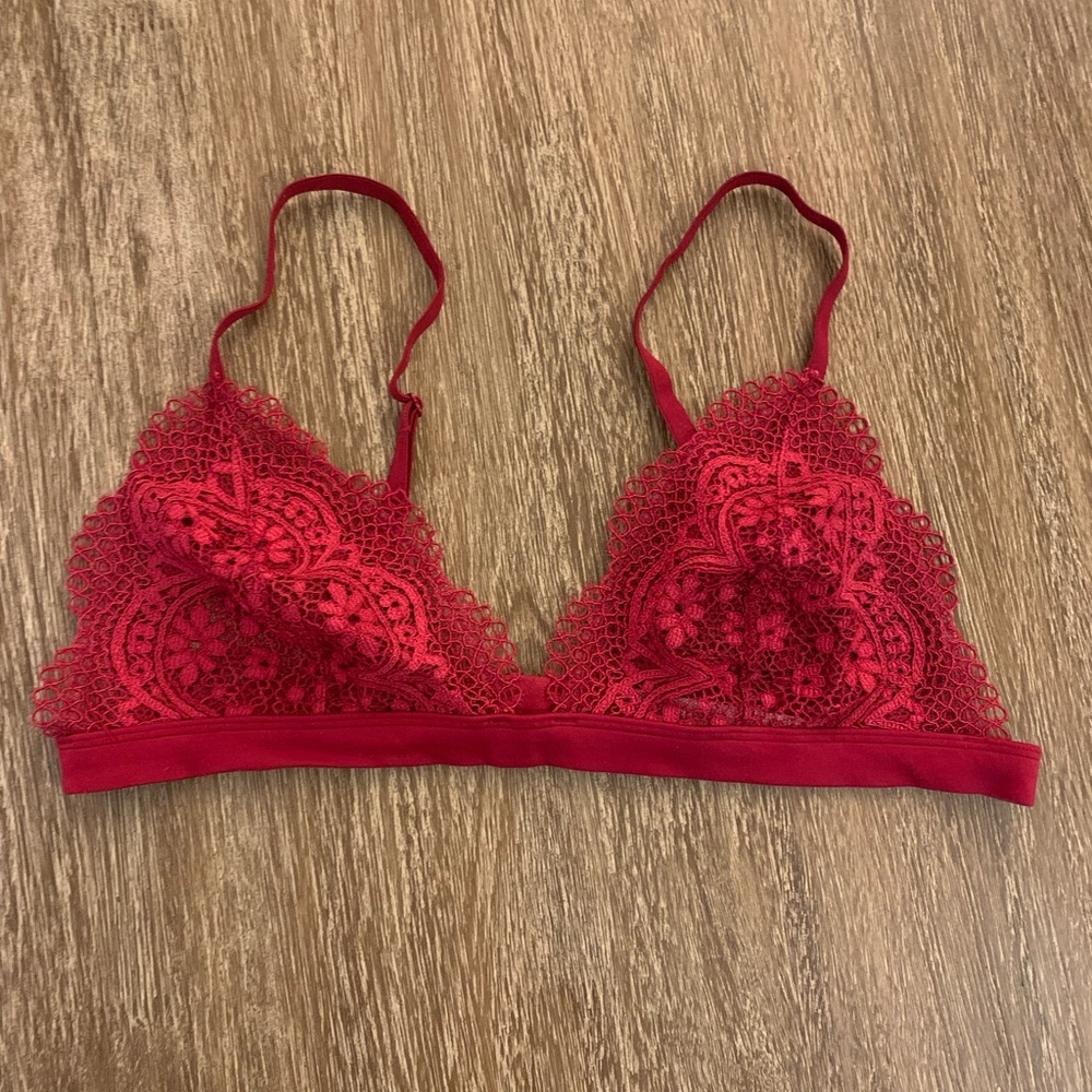 Victoria Secret Red Lace Bralette